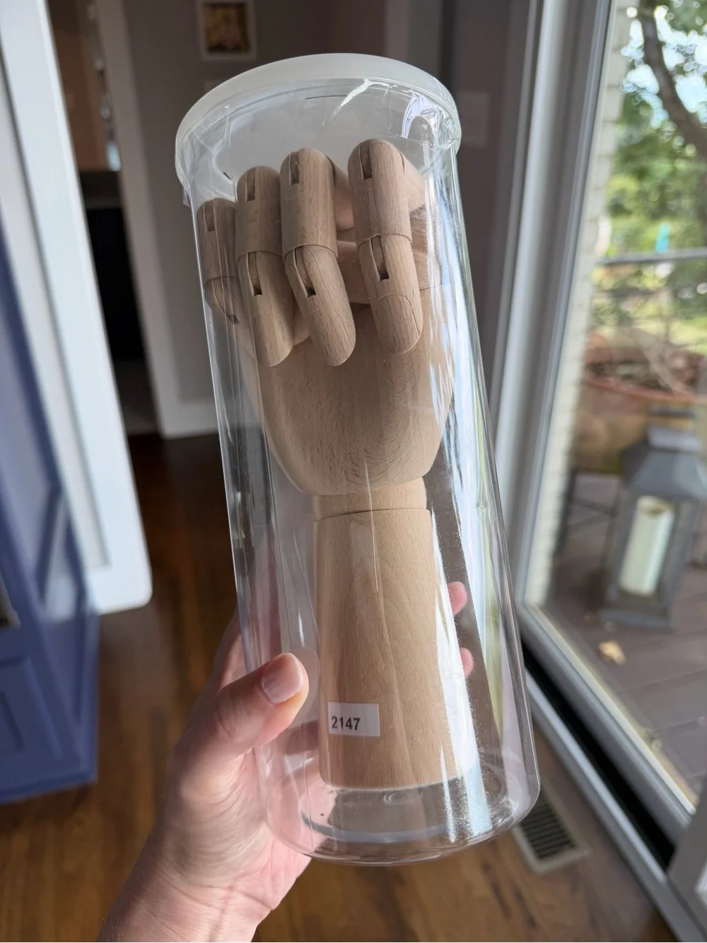 IKEA HANDSKALAD natural Wooden Artist Mannequin Hand Home Accent beech new